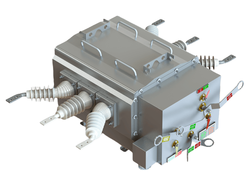 Высоковольтный выключатель в коробе